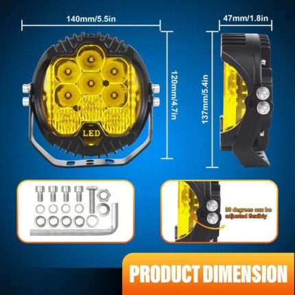 كشافات ليد 7 انش ( حبتين )