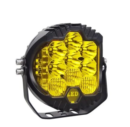 كشاف ليد 9 انش اصفر مع ناعس اصفر جوانب الكشاف