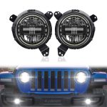 شمعات ليد شكل 1  + قواعد انوار رانجلر 2019-2022