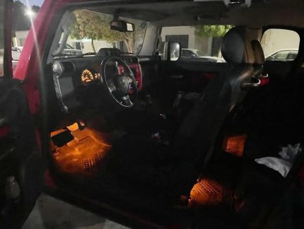 لمبات برتقالية تحت المقاعد امام وخلف اصلية اللون برتقالي اف جي 2007-2012