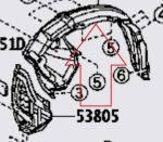 بطانة   سكويا 2009 - 2016 يسار فوق الكفر كبير
