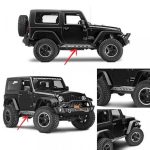 دعسات خارجية حامي صخور شكل سبايدر  2 باب رانجلر JK 2007-2017