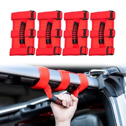 مسكات قماش احمر 4 قطع رانجلر JK 2007-2017