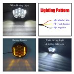 ⁦كشاف ليد ابيض  ٧ انش مع ناعس اصفر جوانب الكشاف ( العدد ١ )⁩ - الصورة ⁦3⁩