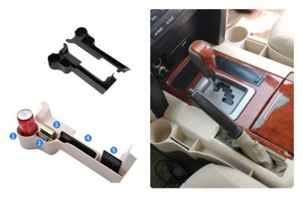 منظم اغراض جنب الديكور يمين + يسار لون اسود 2008-2015