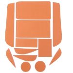 ديكور جلد يركب داخل السيارة مكان الدرج والاكواب والابواب