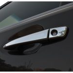 ديكور نيكل يركب بالمسكة الخارجية يعطيها اكثر جمالية 4 قطع  مصنوع من الاستانستيل